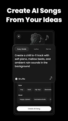 Скриншот 5 — VibeMe AI: Музыкальные Видео