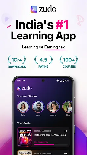 Скриншот 1 — Zudo: 100+ Short Courses