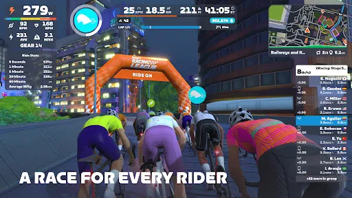 Скриншот 2 — Zwift: Indoor Cycling Fitness