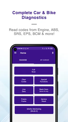 Скриншот 1 — GaragePro OBD2 Car Scanner