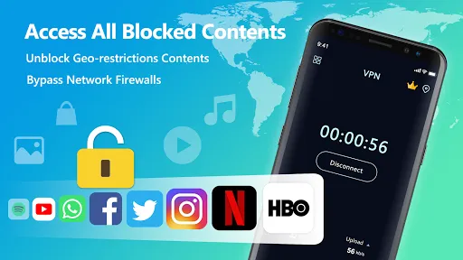 Скриншот 2 — Free VPN Super™-бесплатный ВПН