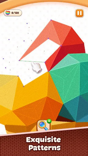 Скриншот 1 — Knit Puzzle: Connect Shapes