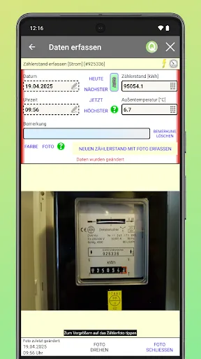 Скриншот 5 — Strom & Zählerverwaltung