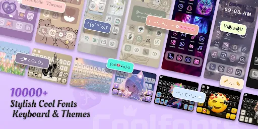Скриншот 1 — Cool Fonts - Keyboard & Themes