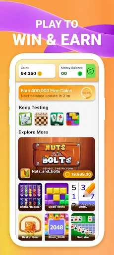 Скриншот 1 — PlayCash: Play to Earn