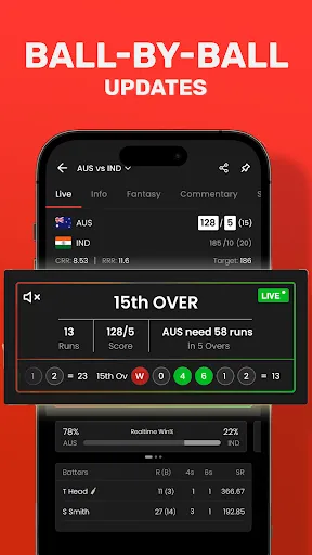 Скриншот 2 — CricRocket: Live Cricket Score