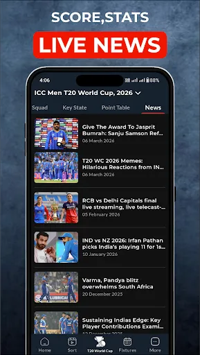 Скриншот 6 — Cricket Live Score : CricFlow