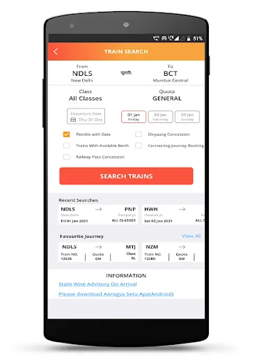 Скриншот 2 — IRCTC Rail Connect