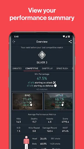 Скриншот 5 — Spike Stats - Valorant Tracker