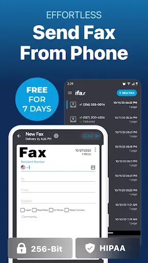 Скриншот 1 — iFax - Send & receive fax app