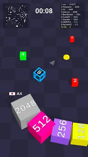 Скриншот 2 — Cube Arena 2048 — змейка числа