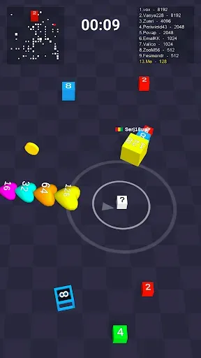 Скриншот 4 — Cube Arena 2048 — змейка числа