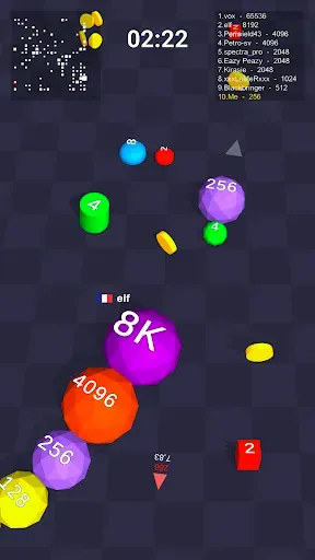 Скриншот 8 — Cube Arena 2048 — змейка числа