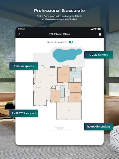 Скриншот 8 — CubiCasa | 2D & 3D Floor Plans