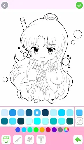 Скриншот 4 — Cute Drawing - Аниме раскраски