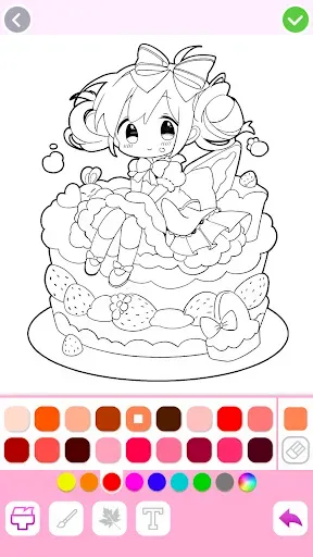 Скриншот 5 — Cute Drawing - Аниме раскраски