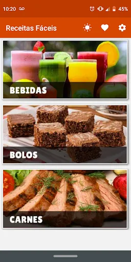 Скриншот 1 — Receitas Fáceis