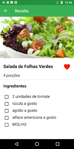 Скриншот 4 — Receitas Fitness Faceis