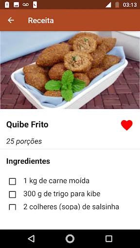 Скриншот 3 — Receitas de Salgados