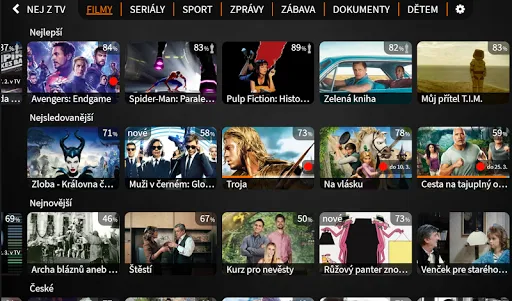 Скриншот 2 — Lepší.TV - televize online