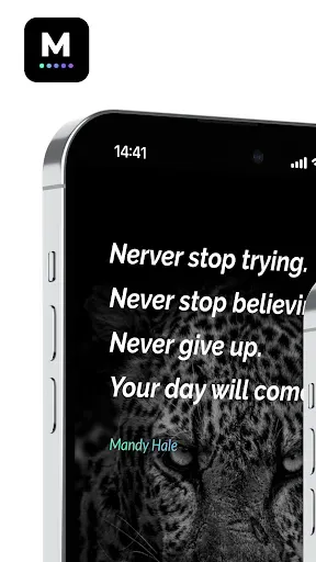 Скриншот 1 — MOTIVE : Daily Quotes & Alarm
