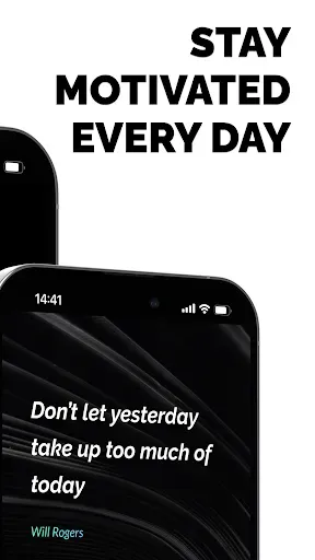 Скриншот 2 — MOTIVE : Daily Quotes & Alarm