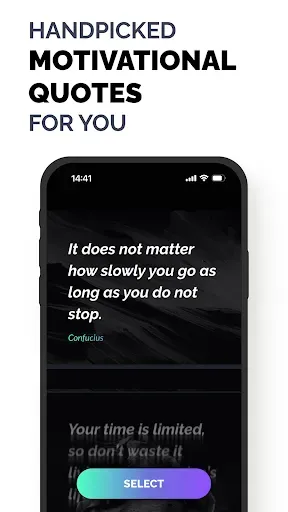 Скриншот 3 — MOTIVE : Daily Quotes & Alarm