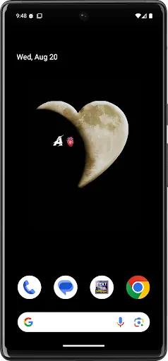Скриншот 1 — Text on Live Wallpaper