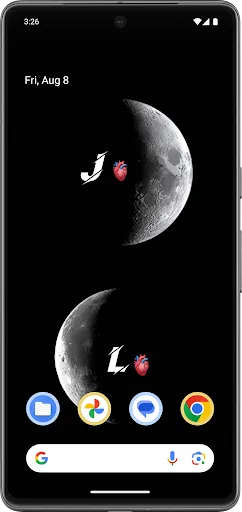 Скриншот 2 — Text on Live Wallpaper