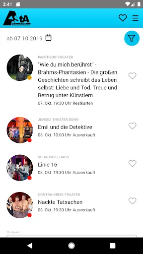 Скриншот 1 — Kulturticket Bonn