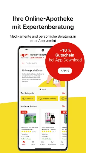 Скриншот 3 — E-Rezept App apodiscounter