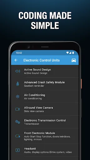 Скриншот 1 — BimmerCode for BMW and MINI
