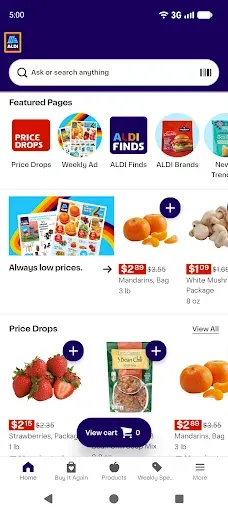 Скриншот 1 — ALDI Grocery Pickup & Delivery