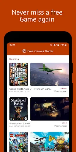 Скриншот 1 — PC Games Radar for Epic Games,