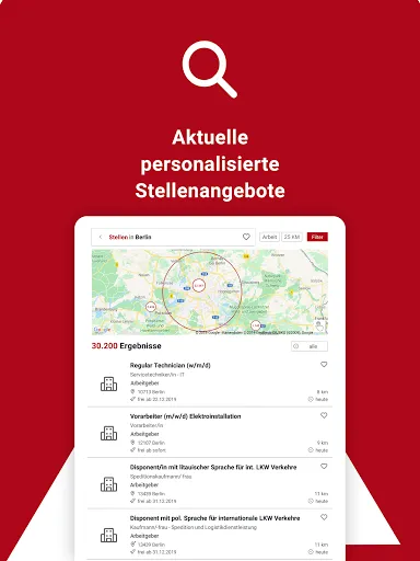 Скриншот 8 — Jobsuche – die Jobbörse der BA