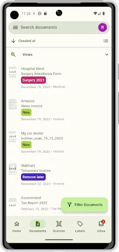 Скриншот 1 — Paperless Mobile
