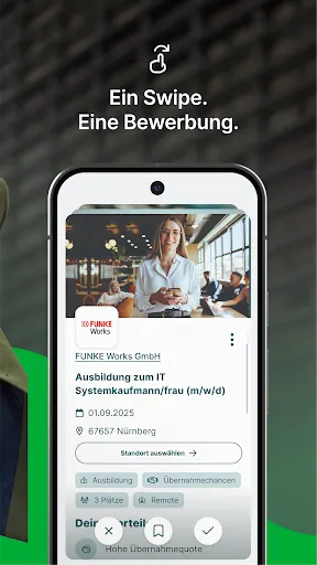 Скриншот 2 — Azubiyo – Ausbildung per Swipe