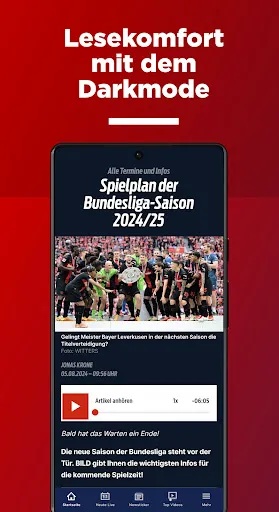Скриншот 6 — SPORT BILD: Alle Fussball News
