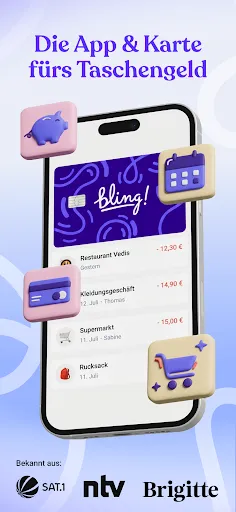 Скриншот 1 — Bling: Taschengeld & Familie