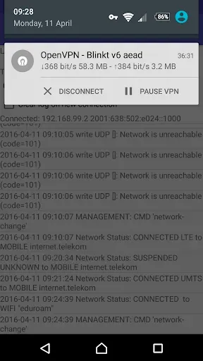 Скриншот 4 — OpenVPN for Android