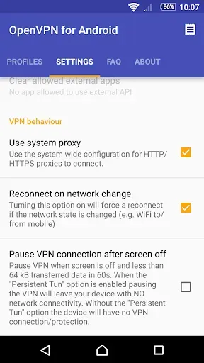 Скриншот 6 — OpenVPN for Android