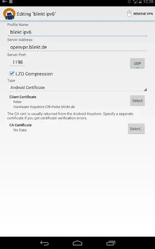 Скриншот 7 — OpenVPN for Android