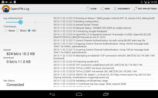 Скриншот 8 — OpenVPN for Android