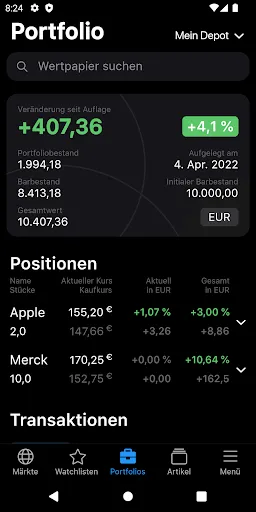 Скриншот 3 — Börse Online - News & Kurse