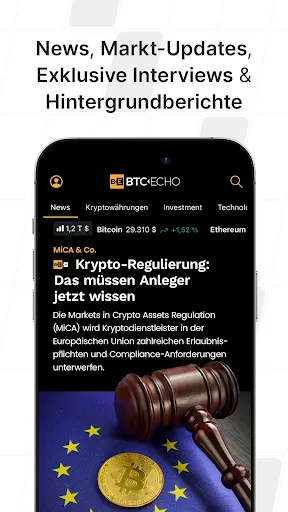 Скриншот 4 — BTC-ECHO Bitcoin & Krypto News