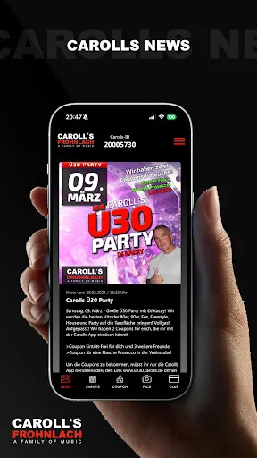 Скриншот 1 — Carolls App