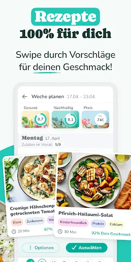 Скриншот 2 — Choosy: Essensplaner & Rezepte