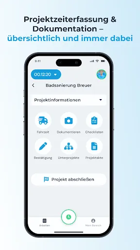 Скриншот 5 — clockin – Zeiterfassung