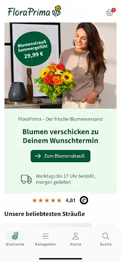 Скриншот 4 — FloraPrima Blumenversand