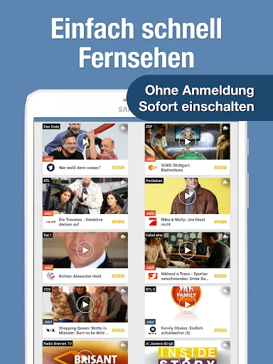 Скриншот 8 — Fernsehen App mit Live TV